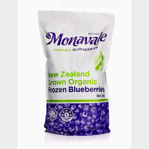 Monavale Organic Blueberries Frozen – 2kg NZ Grown