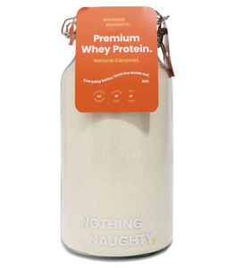 Nothing Naughty Whey Protein Caramel 1kg Great Taste, No Nasties