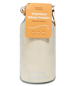WHEY PROTEIN VANILLA 1kg - NOTHING NAUGHTY - Whole Heart