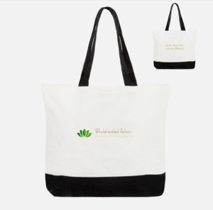 Products: Large Cotton Tote Bag Wholehearted Action