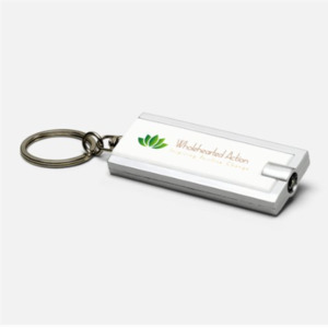 Key tag with light Wholehearted Action