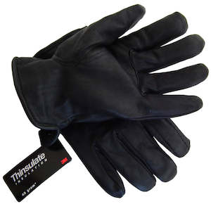Leather: Riggers Glove Black TR2 Jersey Lined