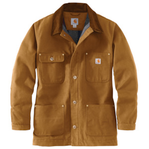 Carhartt Outerwear: Carhartt Firm Duck Blanket Lined Chore Coat (103825)