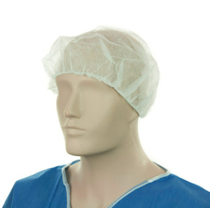 Health And Safety: Bastion Bouffant Hat White