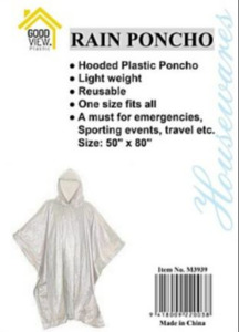 Disposable Emergency Poncho