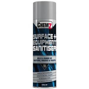 Chemz Surface & Equipment Sanitiser 500ml Aerosol (5-Pack)
