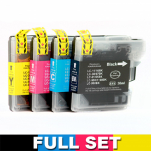 Products: Brother LC38/67 Bundle 4 Ink cartridges BK/C/M/Y Compatible
