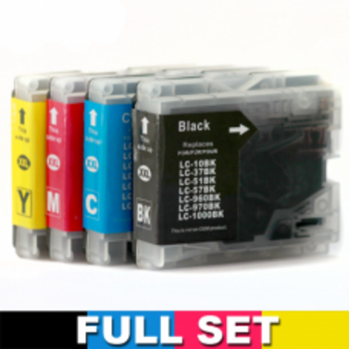 Products: Brother LC57/37 Bundle 4 Ink cartridges BK/C/M/Y Compatible