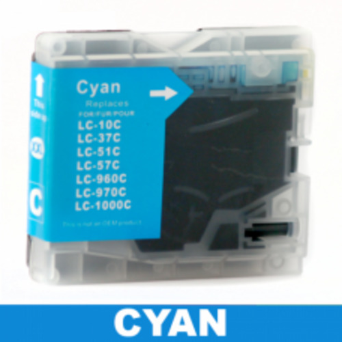 Products: Brother LC57/37 Cyan Ink Cartridge Compatible