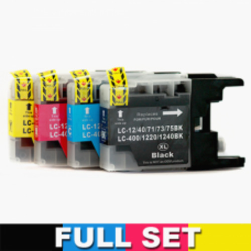Products: Brother LC73/75/77XL Bundle 4 Ink cartridges B/C/M/Y Compatible