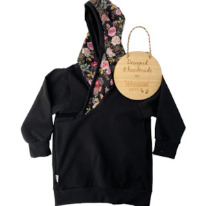 Hoodies: Hoodie -  Gold Rose Floral
