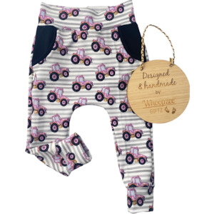 Harem Pants: Harem Pants - Pink Tractors