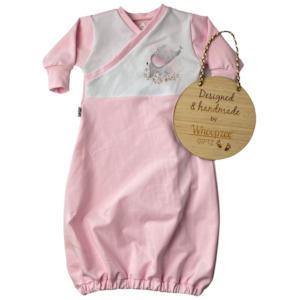 Sleep Gowns: Sleep Gown - Organic baby girl elephant