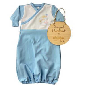 Sleep Gowns: Sleep Gown - NEW Organic baby boy elephant