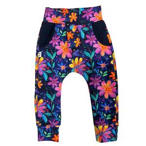 Harem Pants: Harem Pants - NEW Neon petals