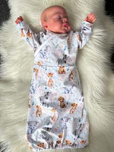 Sleep Gown - NEW baby safari animals