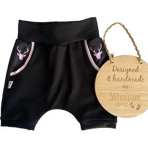 Harem Shorts - NEW Pink Stag