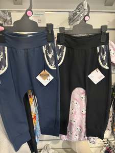 Harem Pants - size 2 yr navy and black stags