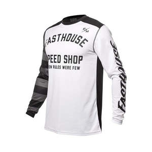 Youth Mx Gear: Youth Carbon Eternal Jersey - White/Black