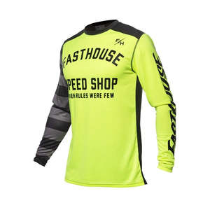 Youth Mx Gear: Youth Carbon Eternal Jersey - High-Viz/Black