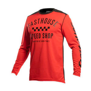 Youth Mx Gear: Youth Carbon Jersey - Red/Black