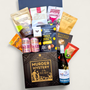 Collections Birthday Gift Hampers Nz: Ales, Alibis & Accusations- Murder Mystery or Escape Room Gift Box