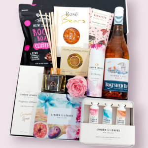 Collections Birthday Gift Hampers Nz: Superwoman- Handcream, Bathbombs, Diffuser, & Wine Pamper Hamper