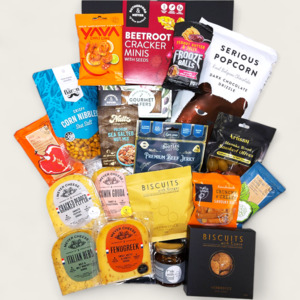 Collections Birthday Gift Hampers Nz: Wicked Eats- Cheese, Jerky, Bacon Relish & Nibbles