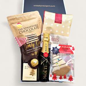 Corporate Gift Hamper Gift Baskets: Bells & Whistles- Champagne Xmas Gift Basket
