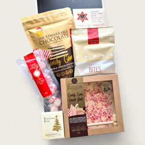 Corporate Gift Hamper Gift Baskets: Candy Cane Wishes- Gift Box Sweet Enough to Bribe Santa