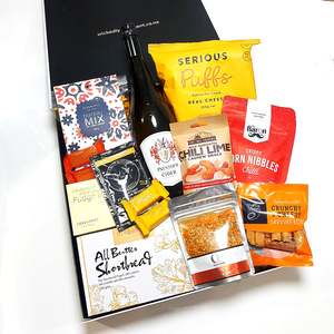 Gift Hampers For Him: The Blind-Cider - Cider, Cashews, Dukkah & Brownie Gift Box