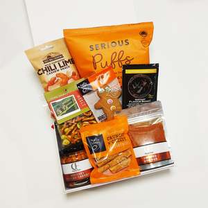 Gift Hampers For Him: Nailed It- Whisky Pickled Carrots, BBQ Rub, & Nuts