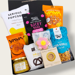 Gift Hampers For Him: Sweet Tooth- Lemon & Passionfruit Curd, Granola, Chocolate & Fudge Gift Box