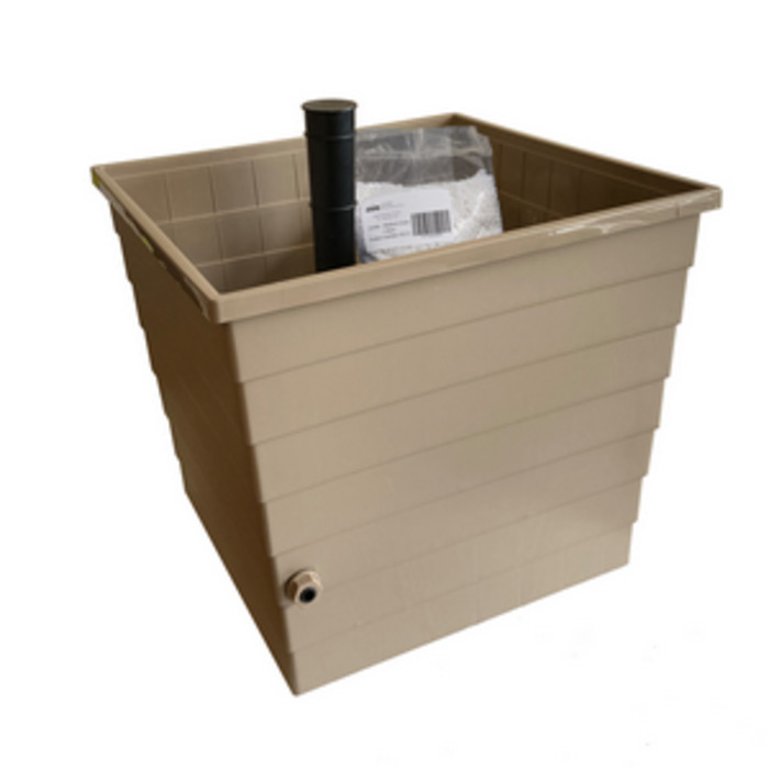 Products: Square Planter - Latte Wicking Beds NZ