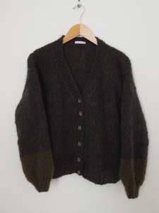 Spring: Hand knit cardi- Floor is Lava