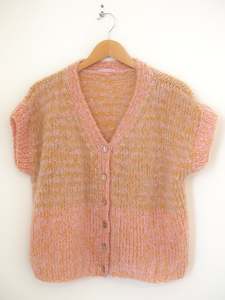 Spring: Hand knit vest - Dawn
