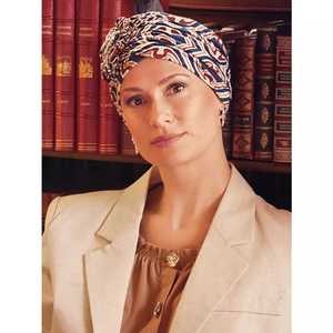 HocLotus Turban Endless Shapes of Blue 1008-0881
