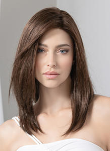 Image Deluxe Human Hair/Synthetic Blend Lace Front Wig (Hand Tied)