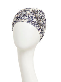 Headwear: Lotus Turban I Lavender Illusions I Christine Headwear
