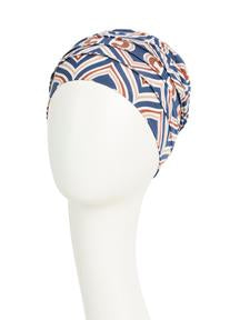 Headwear: Yoga Turban I Endless Shapes Of Blue I Christine Headwear