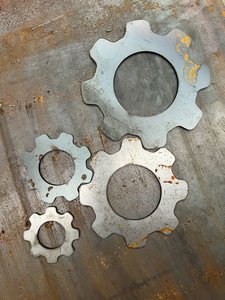 Corten Steel Cogs - Art and Craft Pieces - Wilatt