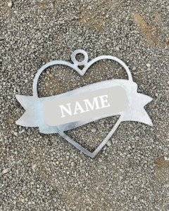 Custom Heart Corten Garden Hanging - Wilatt