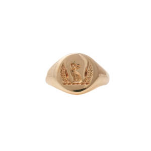 Dramatic Dragon Signet Ring