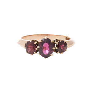 Rings: Antique Rhodoloite Garnet 15ct Ring