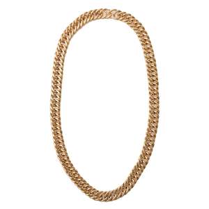 Mammoth Double Curb Link 18ct Gold Necklace