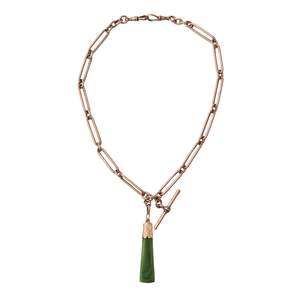 Colonial Kiwi Greenstone Pendant Necklace