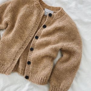 Pattern: Novice Cardigan Junior Chunky Edition Knitting Pattern - PetiteKnit