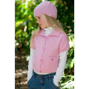 Lisafdesign: Nicola Vest & Hat Knitting Pattern (LC11)