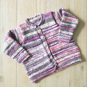 Lannermoor Knitted Samples: 3 Button Jacket Knitting Pattern (K430)