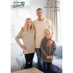 Bulky Patterns: Family Sweater Knitting Pattern (N1465)